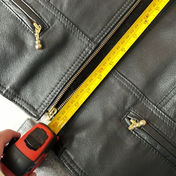 Women’s Black Leather Jacket- Small - Picture 5 of 5